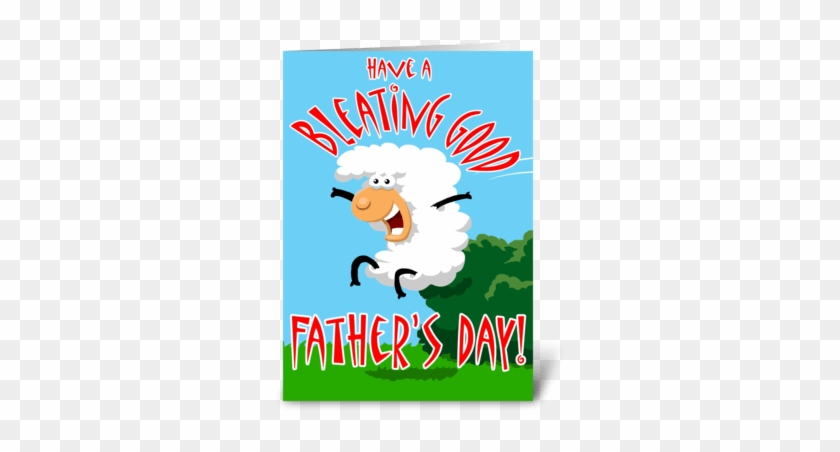 Bleating Good Father's Day Greeting Card - Greeting Card #1441957