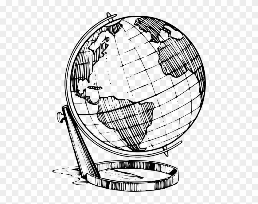 Terrestrial Vector Graphics - Globe Drawing #1441969