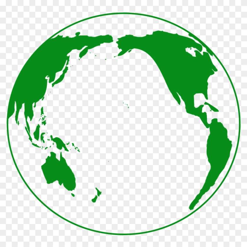 Earth Green Globe - Pacific Ocean Globe Png #1441973