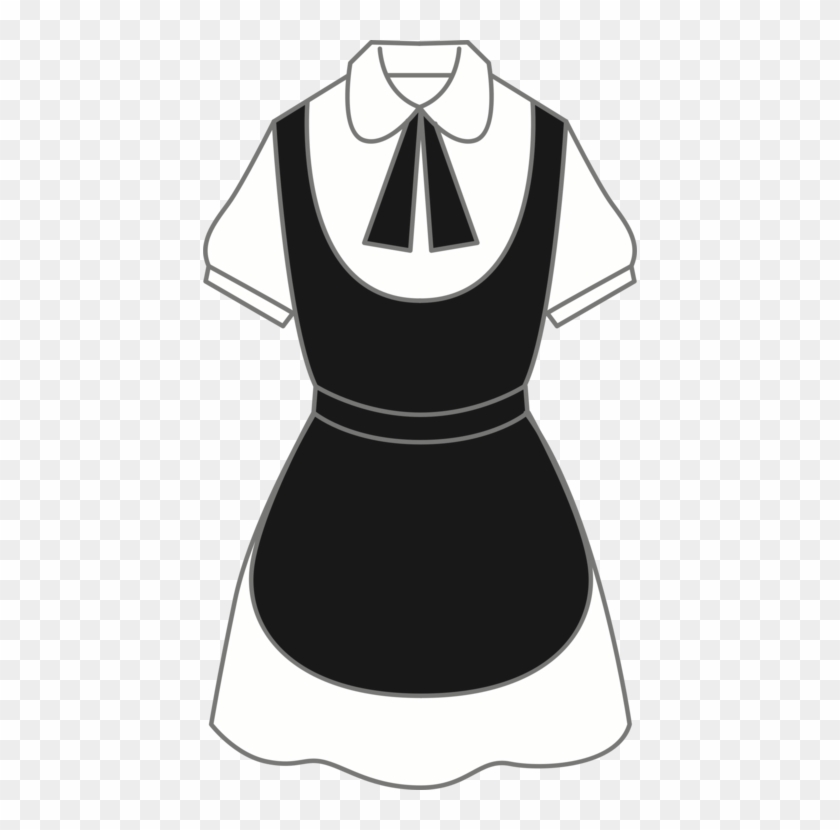 Dress French Maid Uniform Clothing - Maid Dress Clipart #1441986