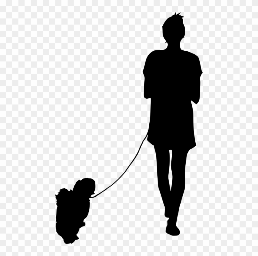 Clip Art Dog Free Images Toppng - People Silhouette Walking Png #1442162