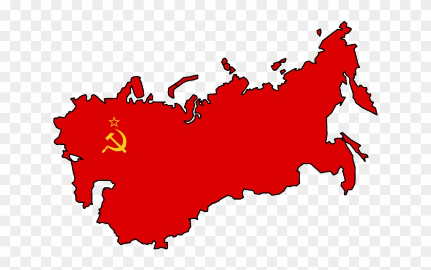Ussr Map, Soviet Union, Ussu, January First, 1st Day - Soviet Union Flag Map #1442232