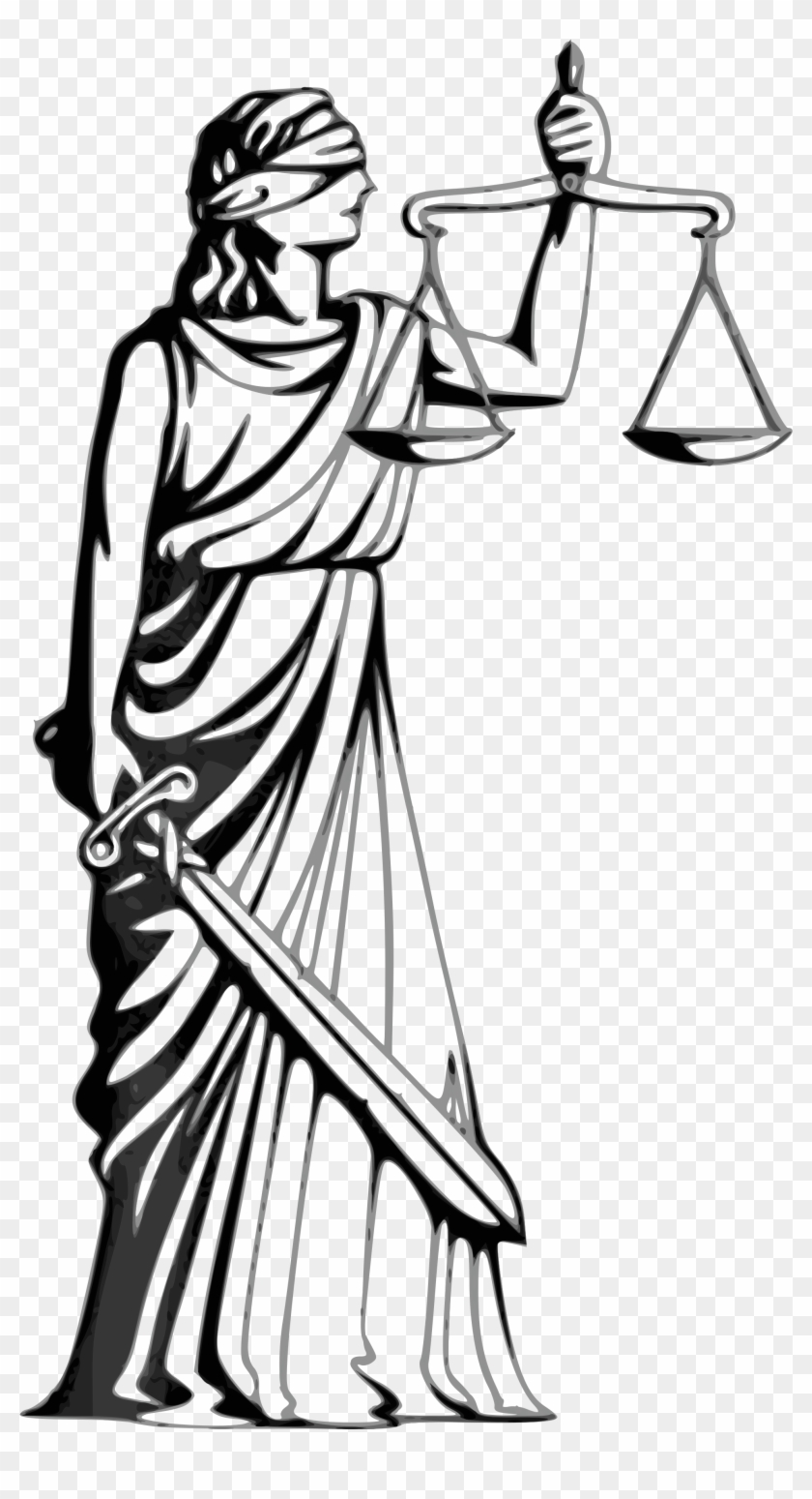 No "fairness Through Unawareness" - Lady Justice White Background #1442276