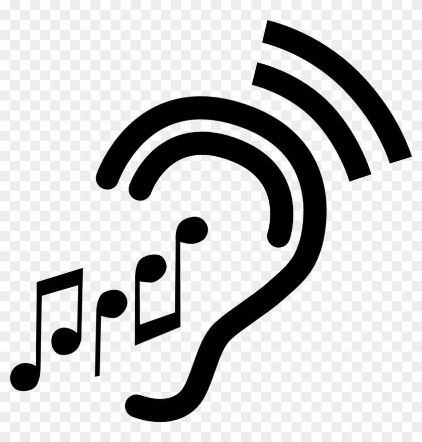 Ear Clipart Auditory - Listening To Music No Background #1442290