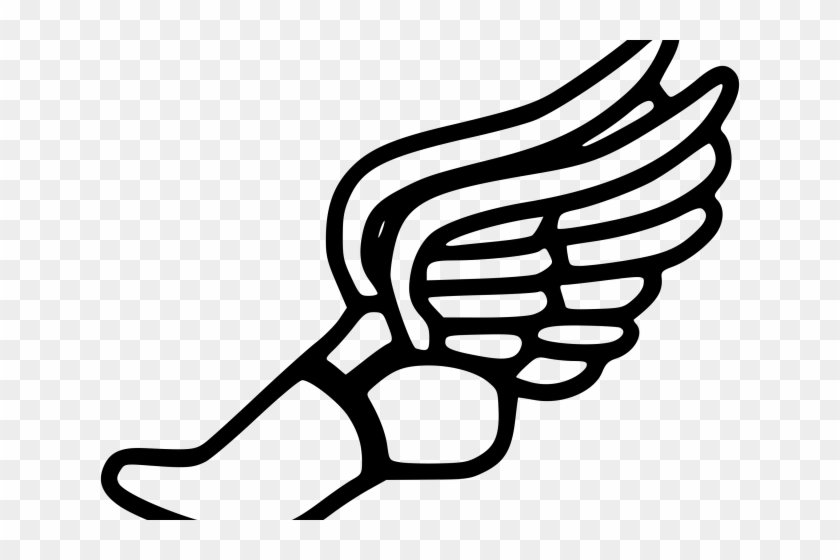 Gym Shoes Clipart Sneaker - Cross Country Winged Foot #1442314