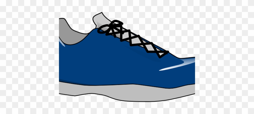 Gym Shoes Clipart Blue Sneaker - Tennis Shoe Clip Art #1442322