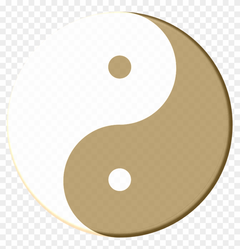 Medium Image - Yin Yang Yellow Png #1442423