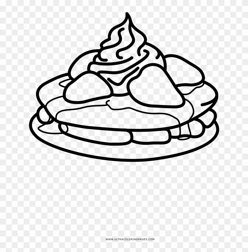 Strawberry Pancake Coloring Page - Coloring Book #1442587