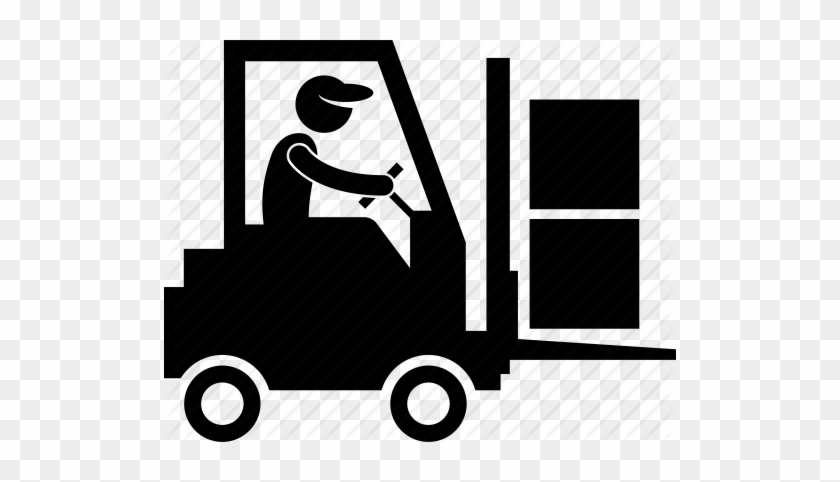 Transparent Stock Business Ecosystem Between Manufacturer - Driver Forktruck Clipart Black #1442623