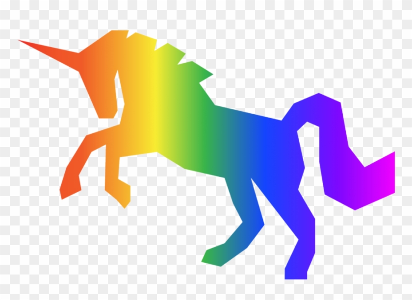 Rainbow Unicorn Transparent Clipart Unicorn Clip Art - Rainbow Unicorn Transparent #1442629