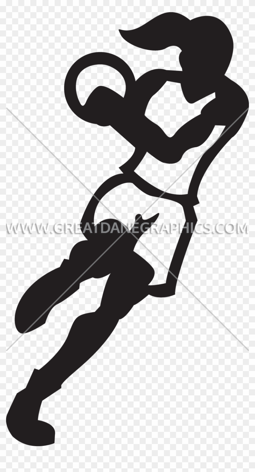Female Basketball Player Silhouette At Getdrawings - Illustration #1442737
