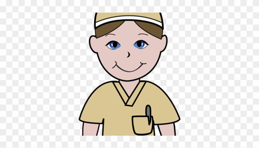 Free Clip Art Of Doctors And Nurses Nurse In Tan Scrubs - Clip Art Nurse #1442835