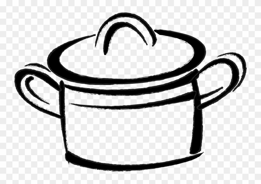 Clipart Freeuse Library Baking Drawing Easy - Drawing Of A Pot #1442957