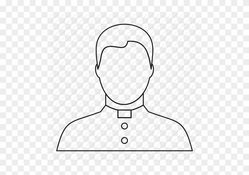 Banner Transparent Library Priest Drawing Religion - Priest Outline #1443130