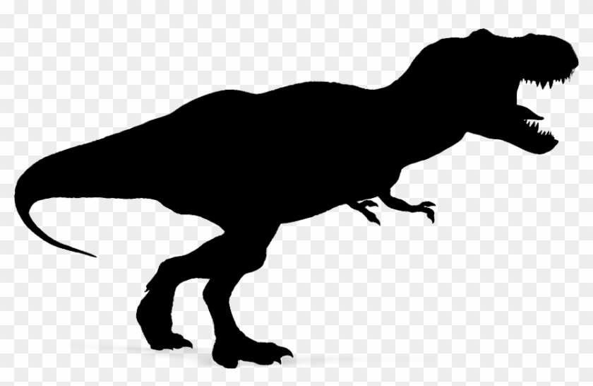 Dinosaur Clipart Shadow For Download And Use - Dinosaur Silhouette T Rex #1443137