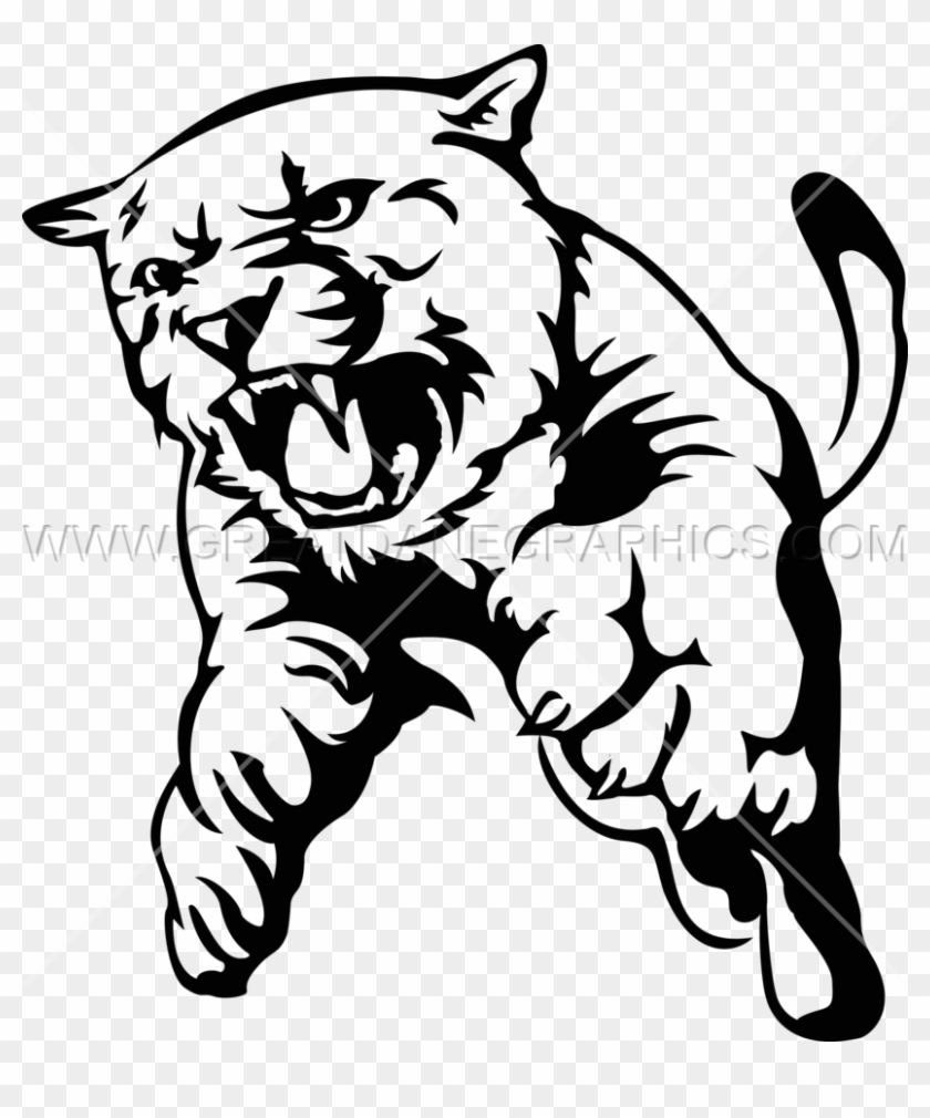 Clipart Black And White Download Drawing At Getdrawings - Cougar Black And White Png #1443206