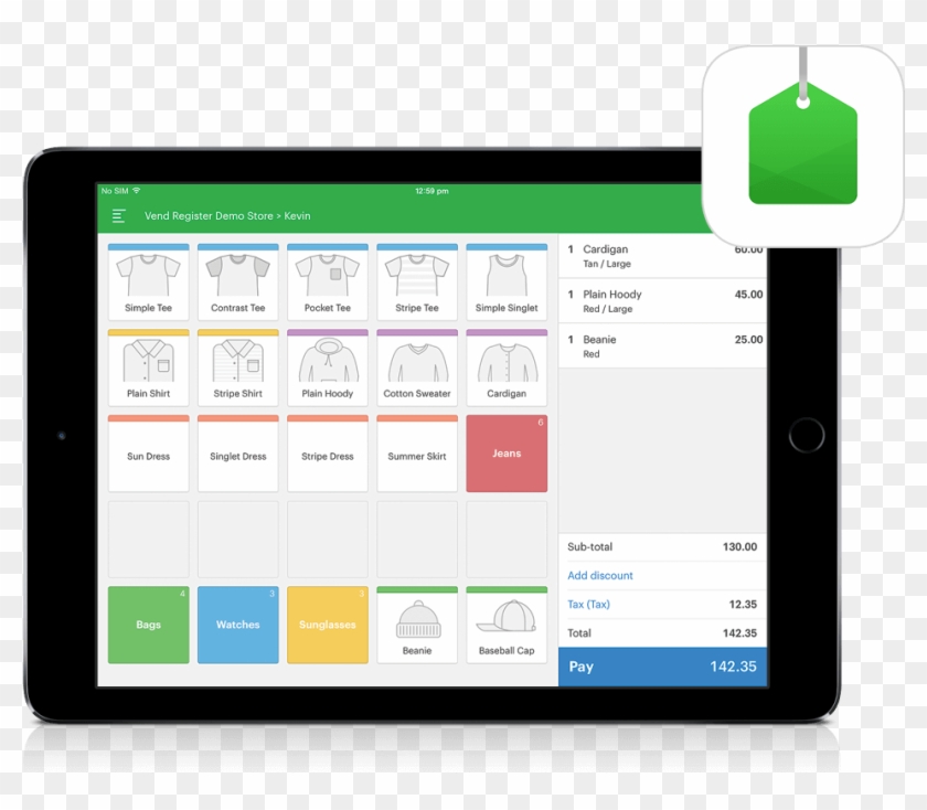 Vend Point Of Sale Tablet Computer Full Size PNG Clipart Images Download