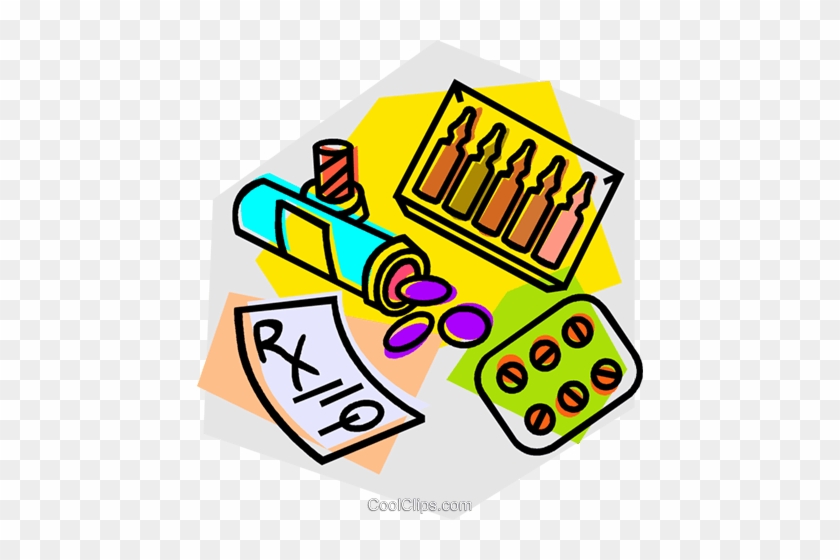 Prescription Drugs Royalty Free Vector Clip Art Illustration - Ndc Identifier Or Rxnorm #1443361