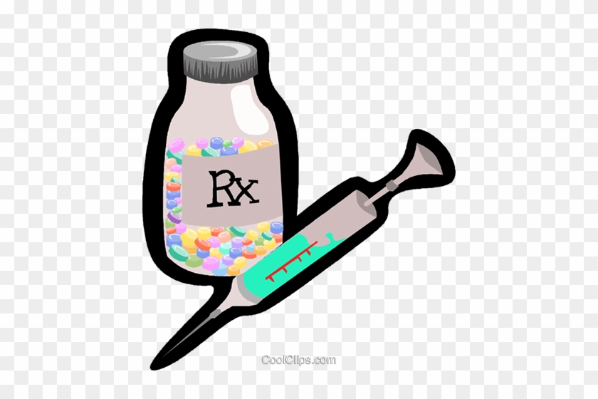 Rx Prescription Bottle Clipart - Flu Shot Clinic Im #1443366