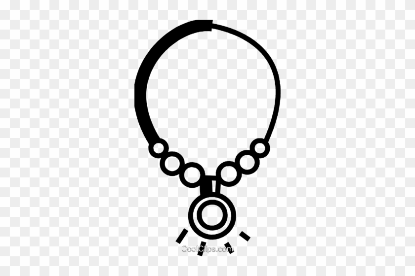 Necklace Royalty Free Vector Clip Art Illustration - Illustration #1443419