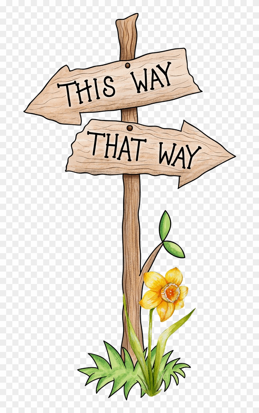 Memory Loss, Dementia, And Your Money - Direction Cartoon Png #1443488
