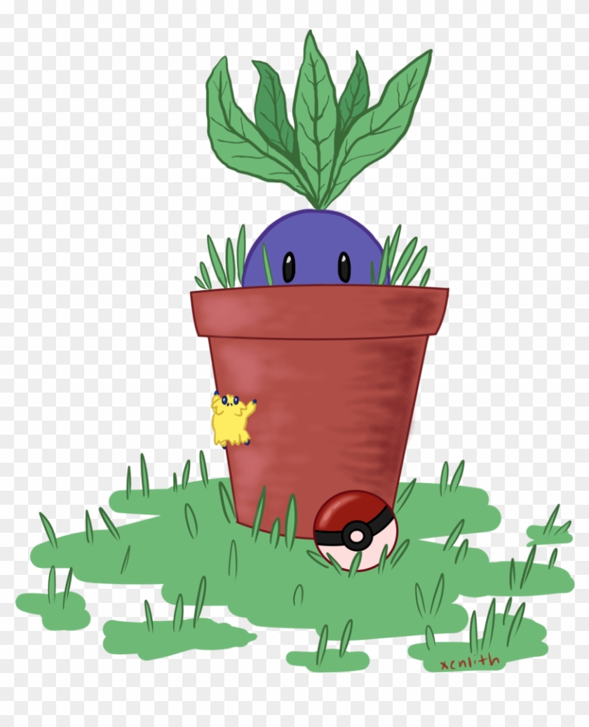 Oddish In A Pot Weasyl Root Older - Zipped Hoodie #1443620