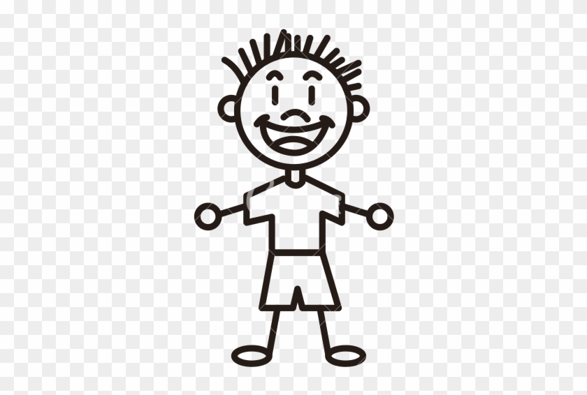 Boy Outline - Outline Image Of Kid #1443655