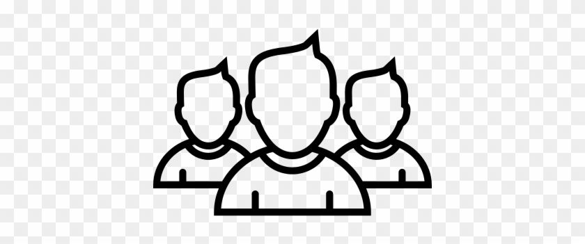 Boys Group Close Up Outline Vector - Groups Boys Cartoon Logo #1443664