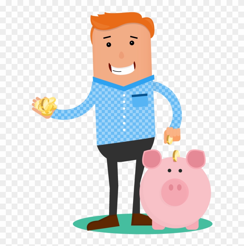 Investing Clipart Financial Wellness - Save Money Png Cartoon #1443746