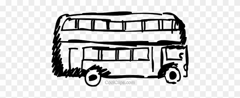 Double Decker Bus Royalty Free Vector Clip Art Illustration - Double Decker Bus Royalty Free Vector Clip Art Illustration #1443998