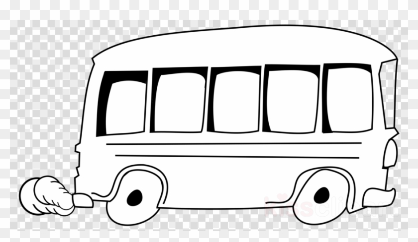 Transparent Image Of Bus Clipart School Bus Clip Art - Black And White Bus Clipart #1444004