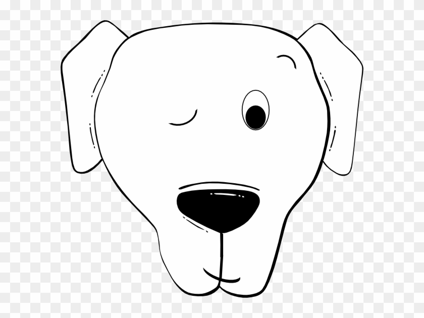 Flirtatious Clip Art At Clker Com - Cartoon Dog Face #1444051