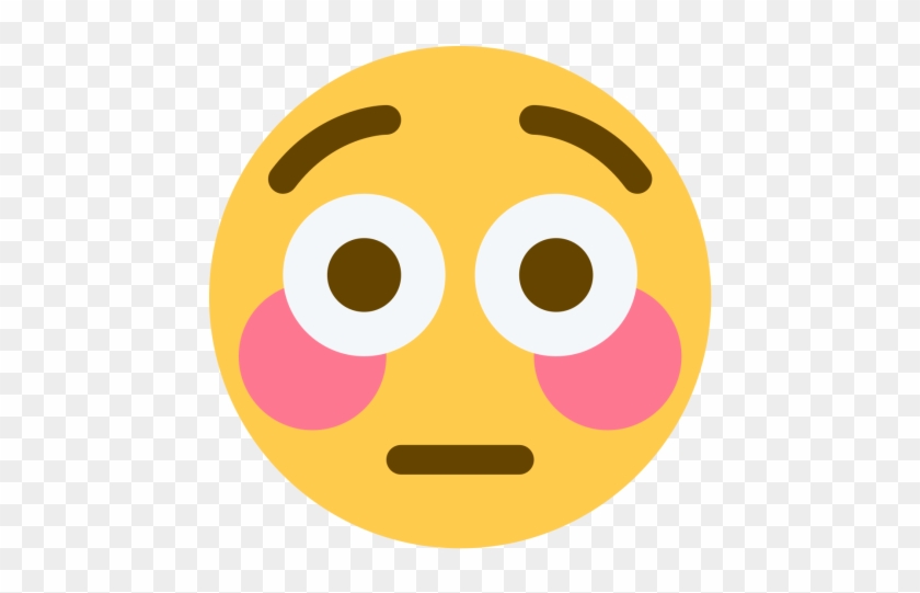 Dazed Face Flushed Flirt - Flushed Emoji Discord #1444060