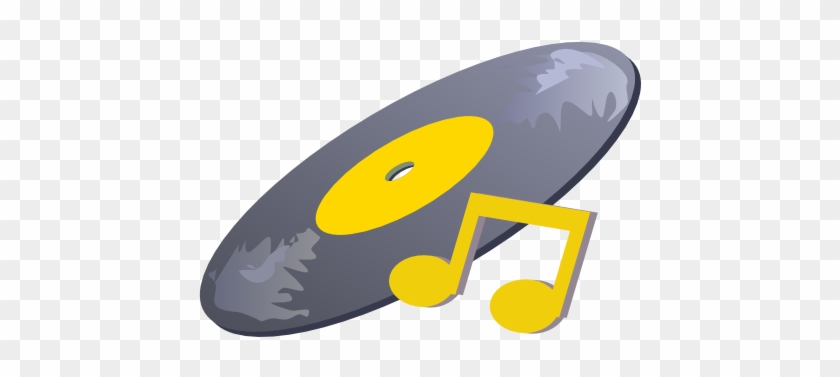 This Free Clipart Png Design Of Record With Musical - Free Music Clip Art #1444061