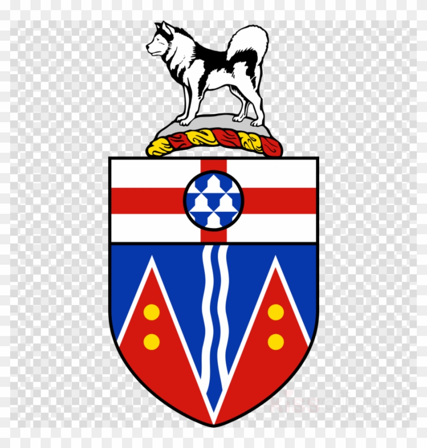 Yukon Coat Of Arms Clipart Whitehorse Coat Of Arms - Coat Of Arms Flag For Yukon Canada #1444114