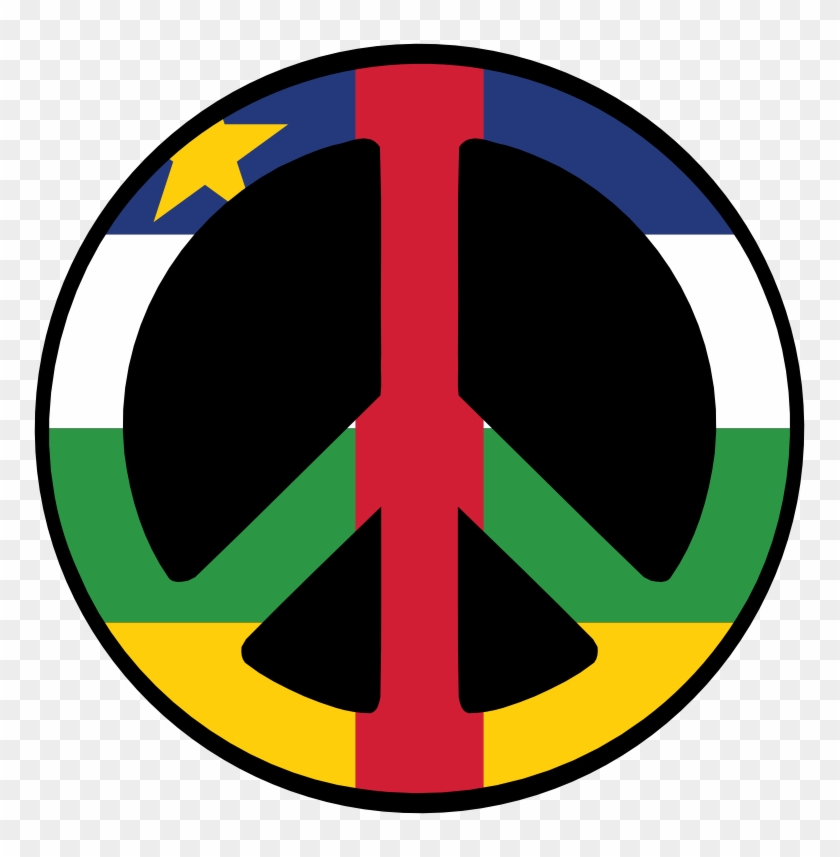 Central African Republic Peace Symbol Flag 4 Flags - Central African Republic Symbols #1444127