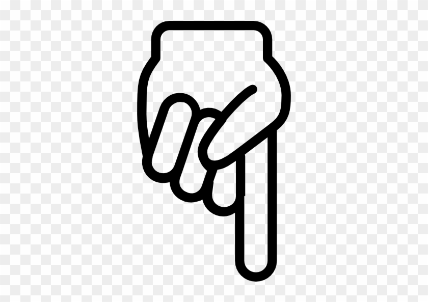 Pointing Down Free Interface - Finger Pointing Icon Png #1444132