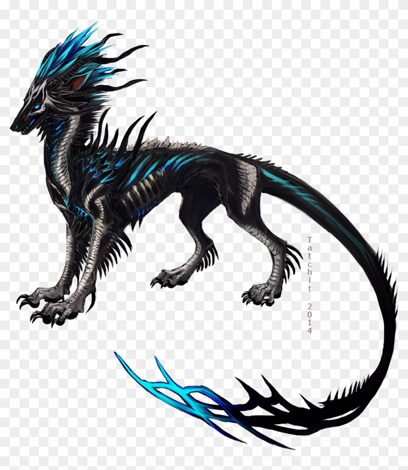 Clipart Freeuse Gatehound By Tatchit On Deviantart - Mythical Wolf Dragon Hybrid #1444169