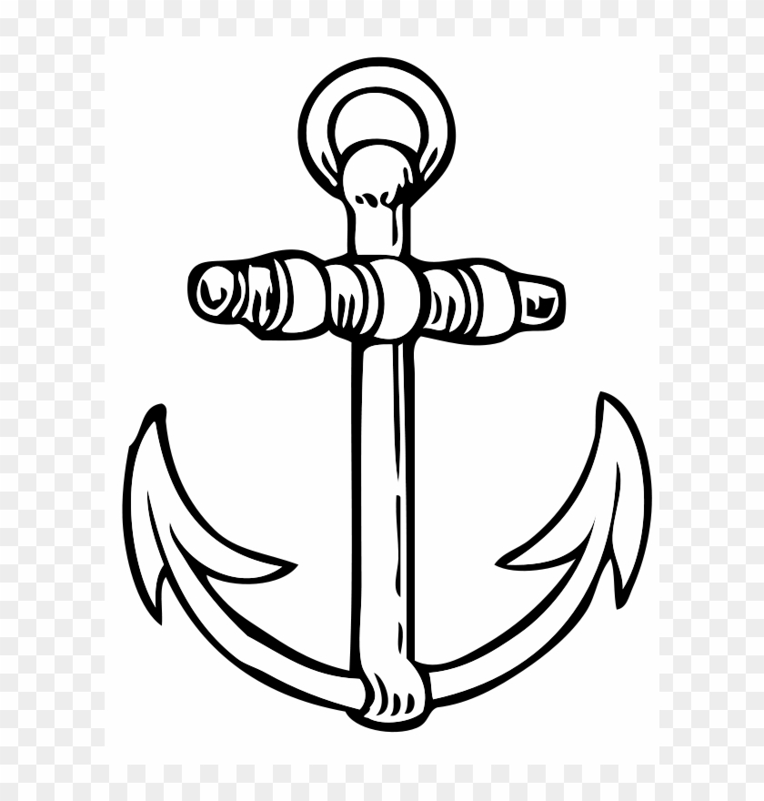 Anchor Clip Art Free Vector - Clip Art Black And White Anchor #1444366