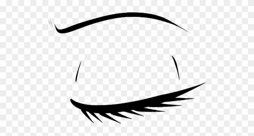 Clip Art Collection Of Free Transparent - Closed Eyes Drawing Png #1444372