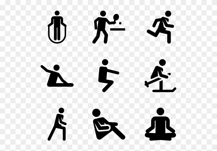 Banner Library Download Exercise Icons Free Vector - Exercise Icons Png #1444381