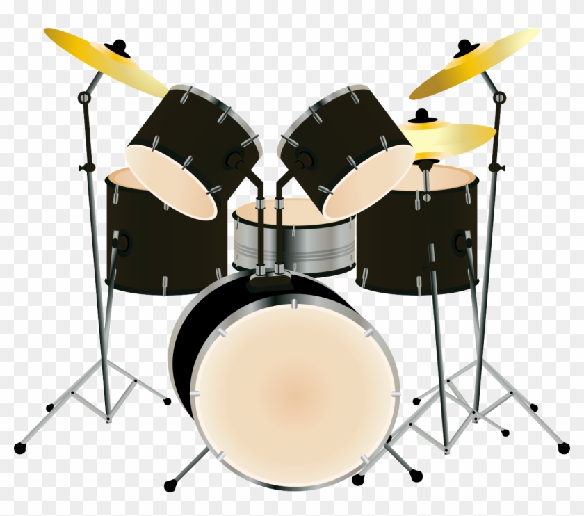 Clipart Free Library Drums Musical Instrument Tom - Drum Set Clip Art Transparent #1444529