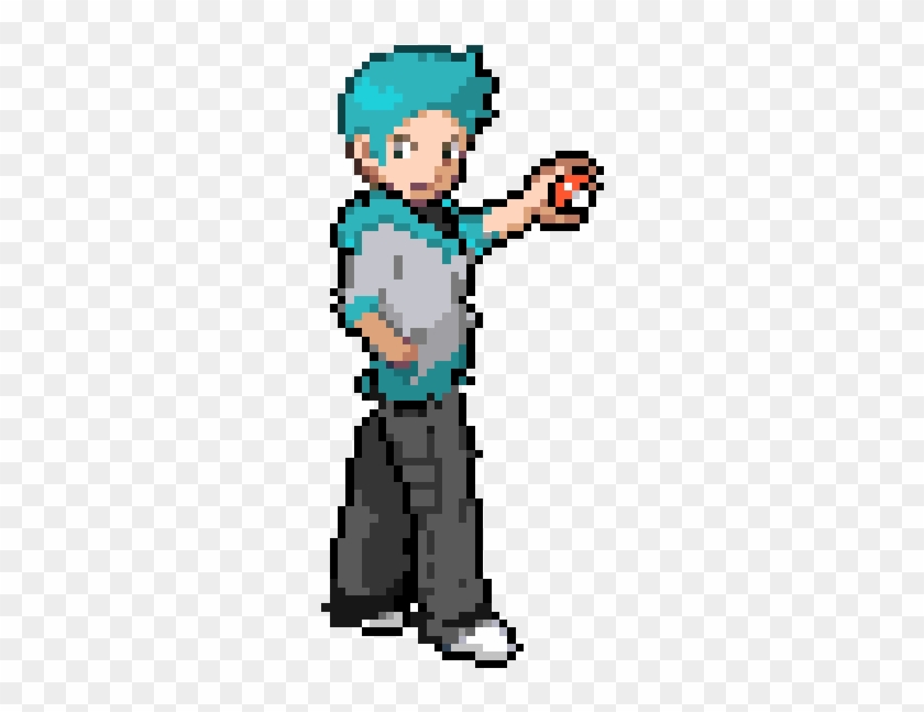 Pokemon Trainer Sprite Png - Pokemon Trainer Sprite Art #1444570