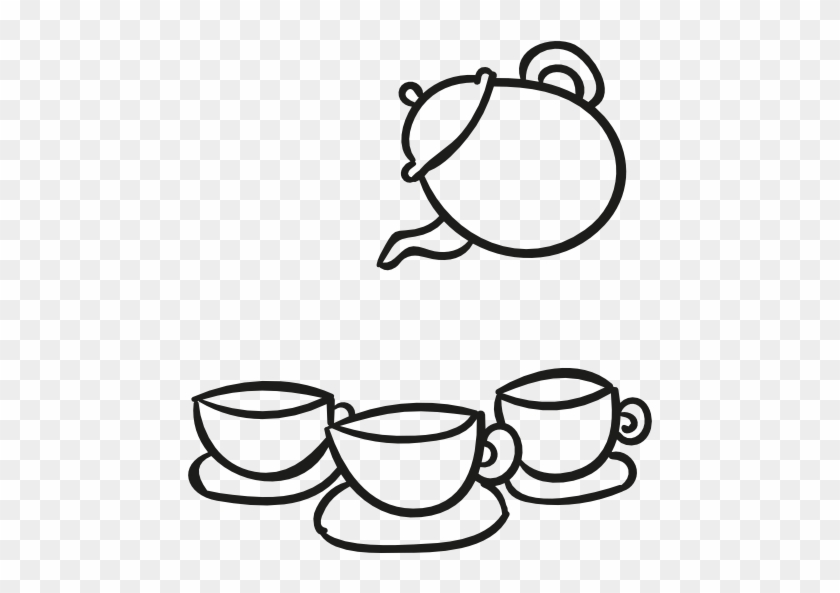 Tea Set Free Icon - Tea Set Icon #1444591