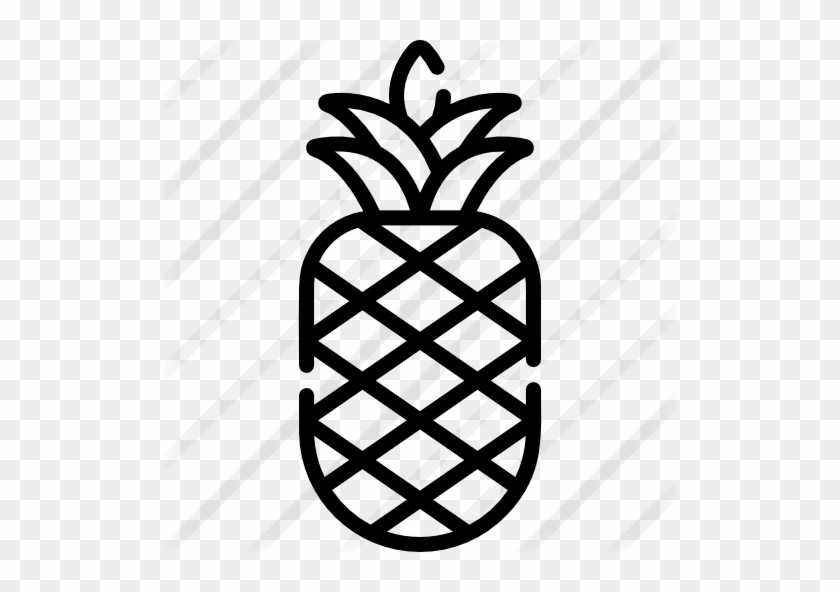 Pineapple Free Icon - Easy Pineapple Stencil #1444635