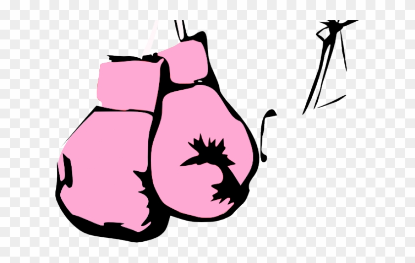 Gloves Clipart Pink - Hanging Boxing Gloves T-shirt #1444861