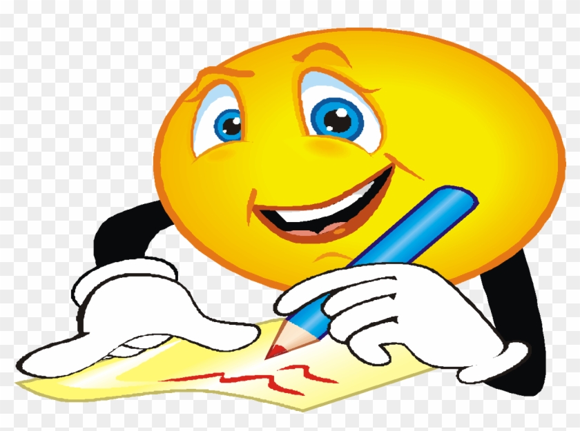 Smiley Clipart Learning - Working Hard Smiley Face #1445098