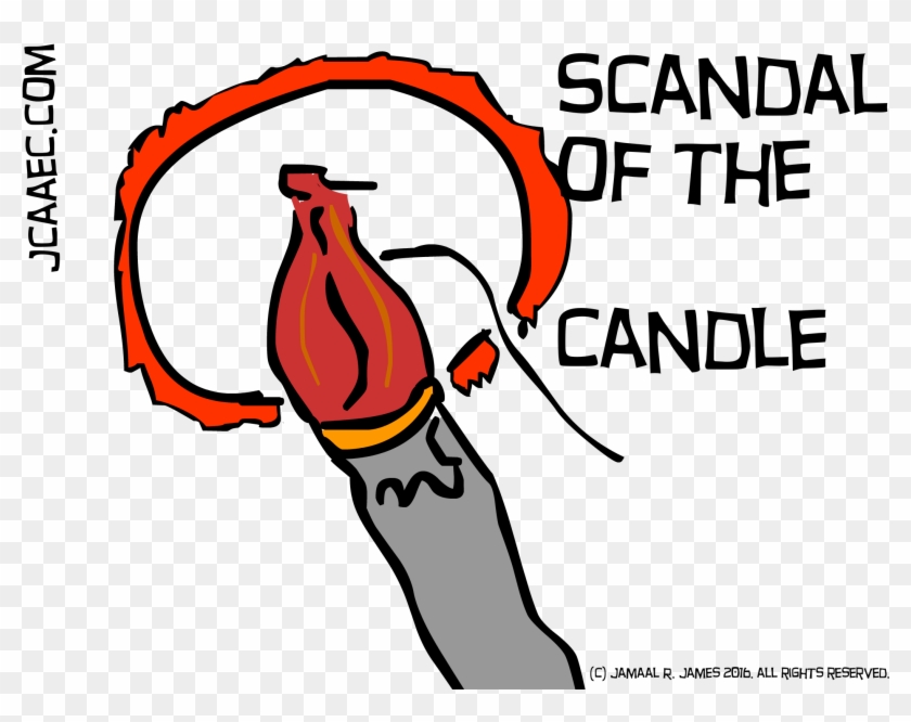 Scandal Of The Candle Illustration By Cartoonist Jamaal - Cafepress I Am Shane Throw Pillow #1445421