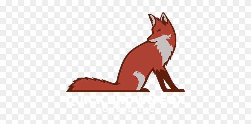 Quick Brown Fox Logo Transparent Short - Illustration #1445505
