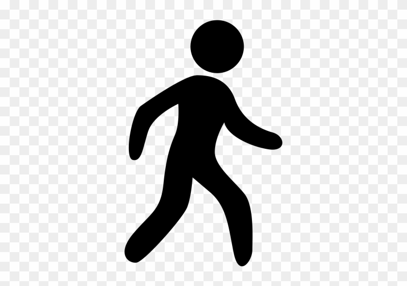 Walking Icon Walking Man Walking Pedestrian Icon With - Walking Person Icon Png #1445600